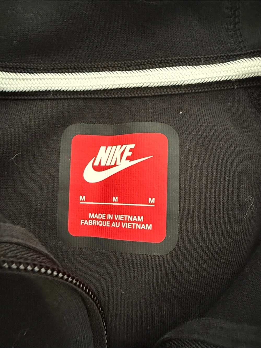 Nike Kids Black Hooded Zip-Up Jacket